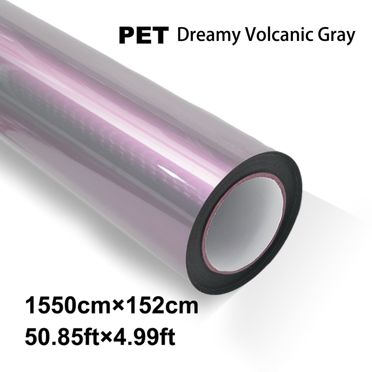 60″x50FT Dreamy Volcanic Ash Chameleon PET Car Wrap Gloss Vinyl Film Roll