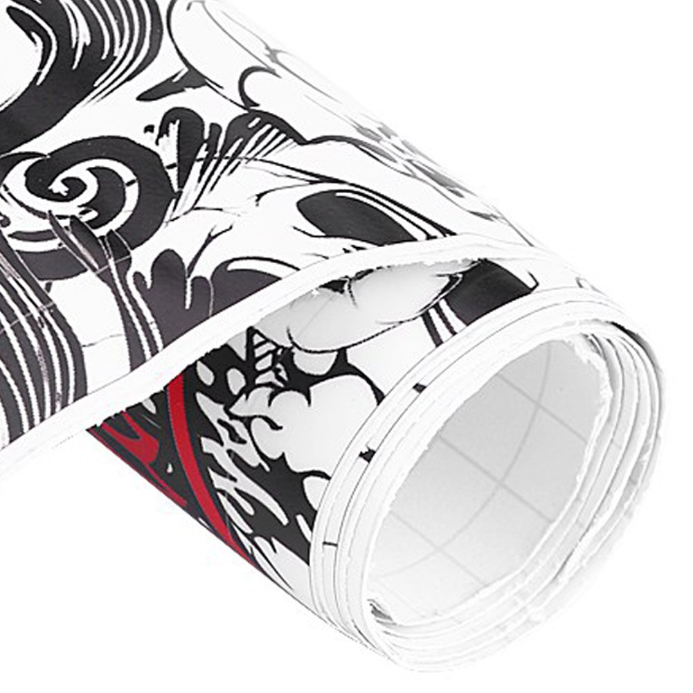 50 * 150cm Auto Car Cartoon Skull Graffiti Bomb Sticker Wrap Sheet Roll Decals