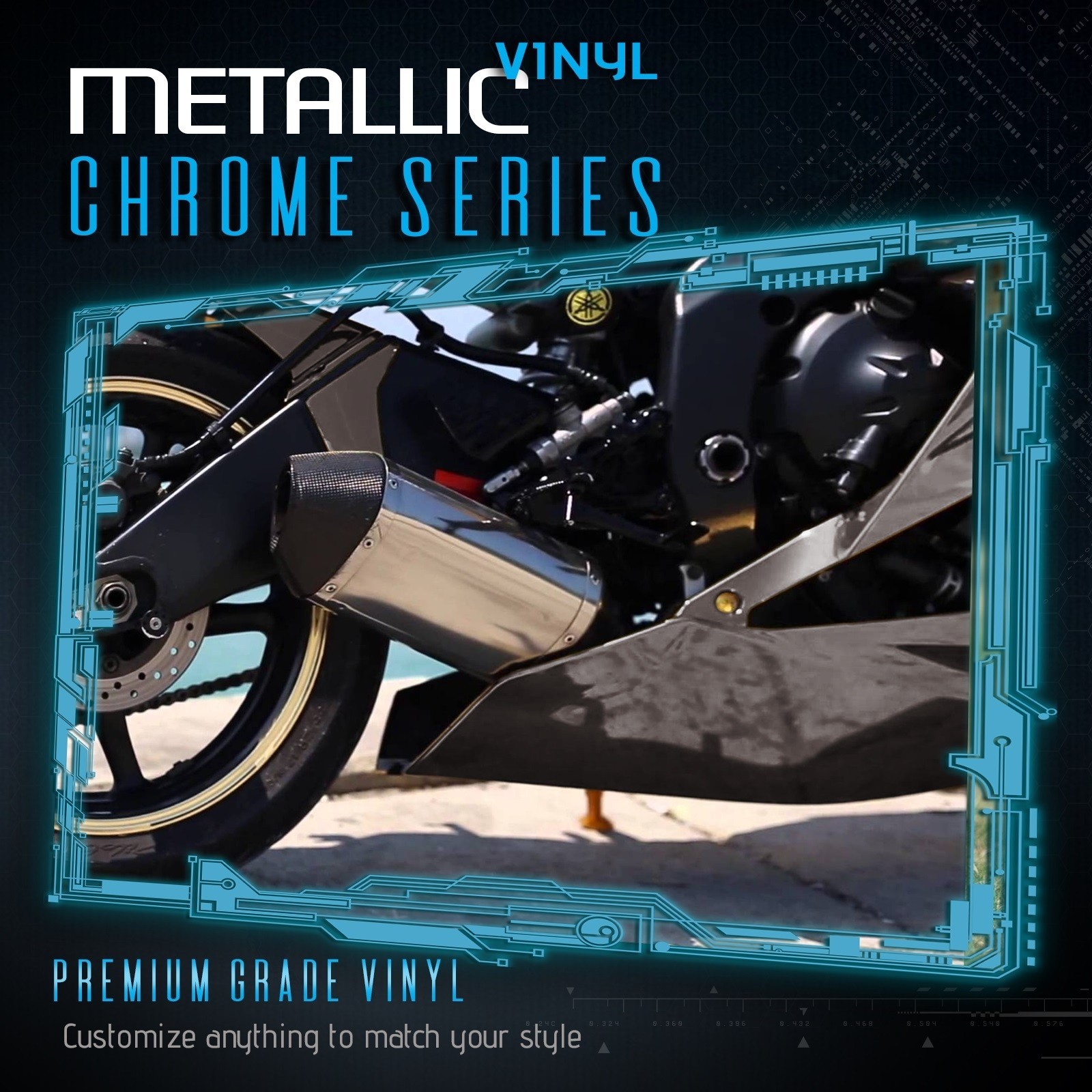 Chrome Mirror Vinyl Film Wrap Sticker Decal Sheet Roll Bubble Free Air Release