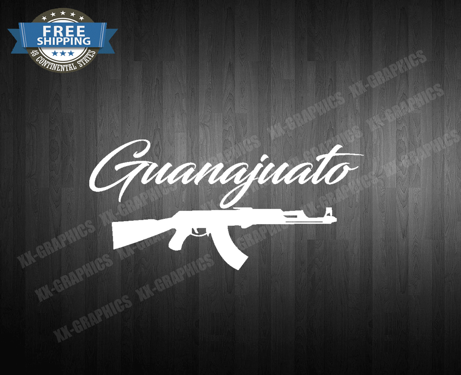Guanajuato AK Decal Sticker Front/Back Window mexico guanajuato emblema