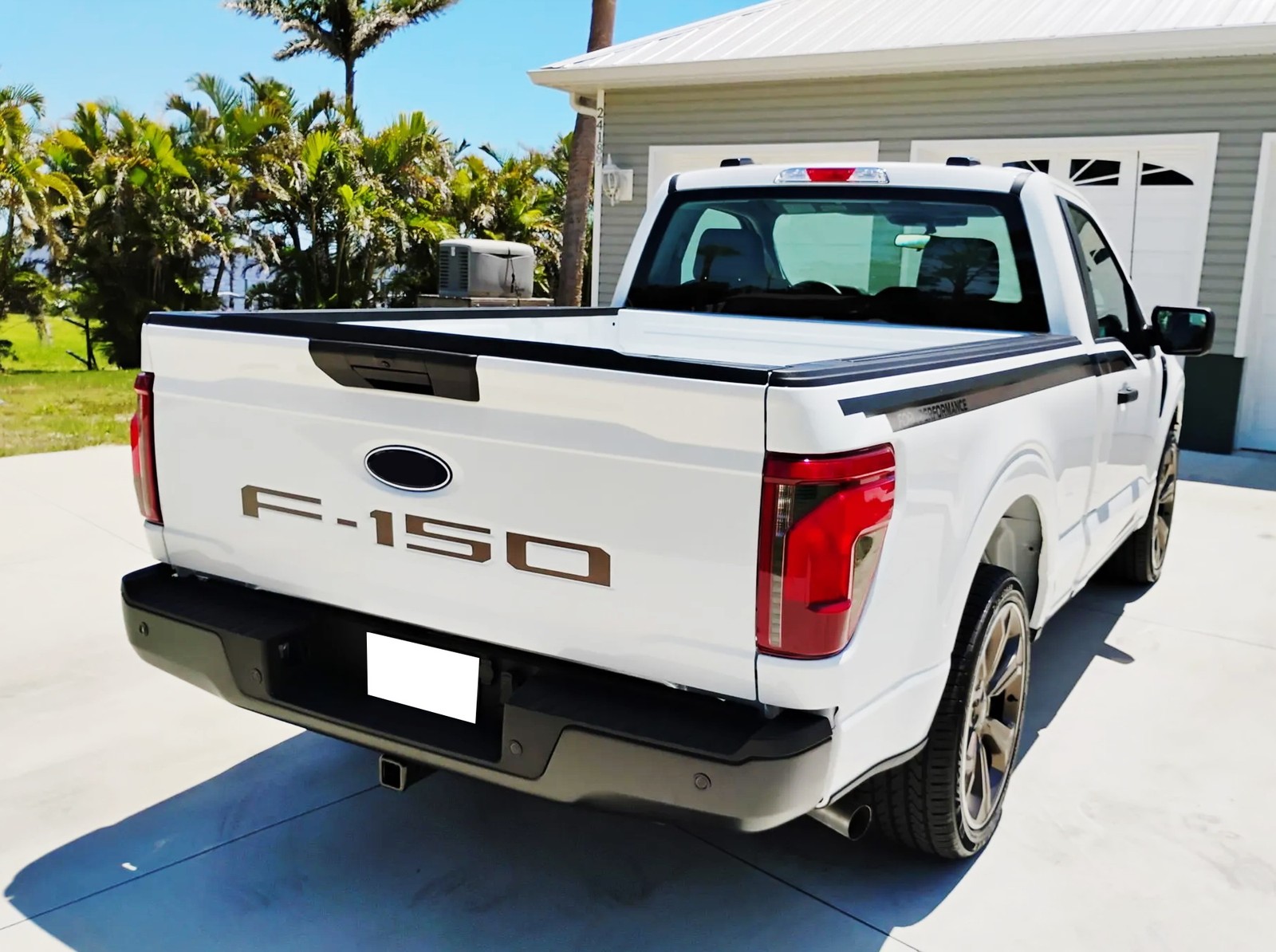 Matte Black Finish 3D Raised Tailgate Letter Pieces For 2021-up Ford F150 P702