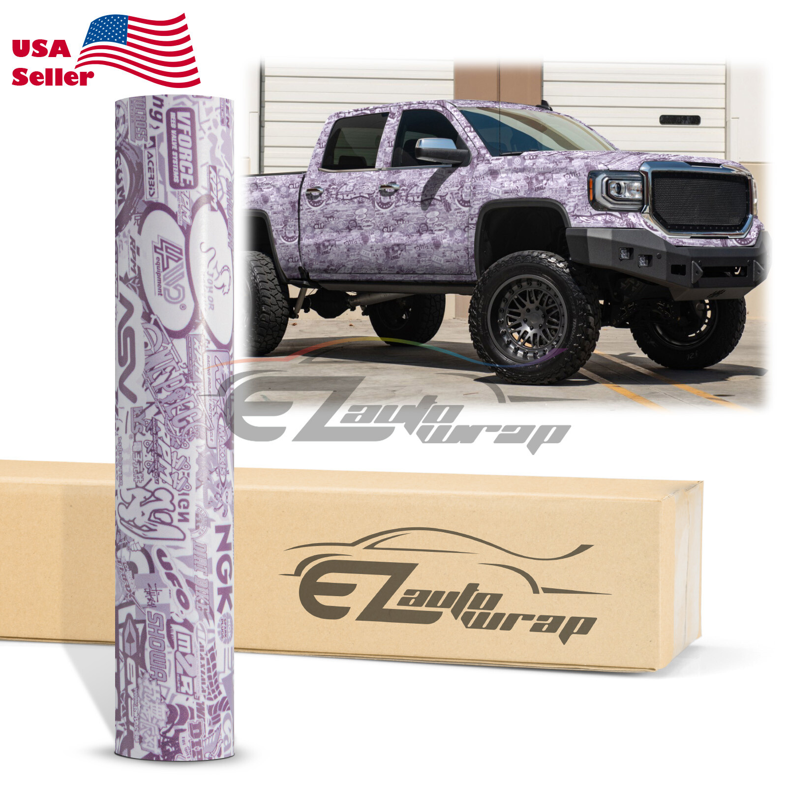 Sticker Bomb Car Vinyl Wrap Decal Film Graffiti Cartoon Anime JDM USDM Sheet DIY