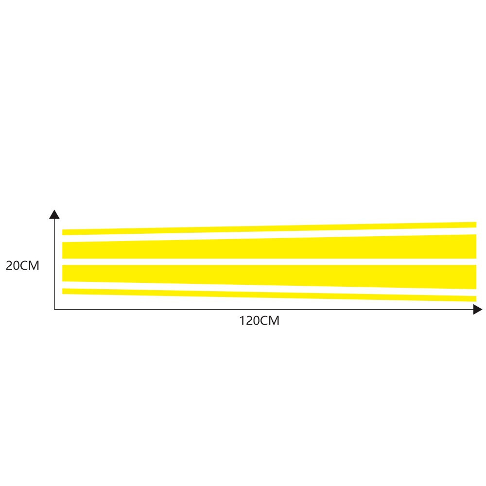 Long Strip Hood Cover Stickers Decals Vinyl Wrap Film For Car SUV Pickup Truck