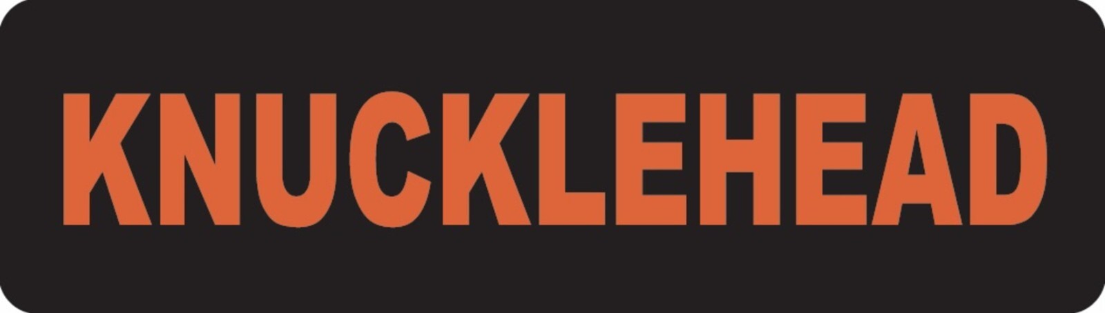 Knucklehead Motorcycle Helmet Sticker D