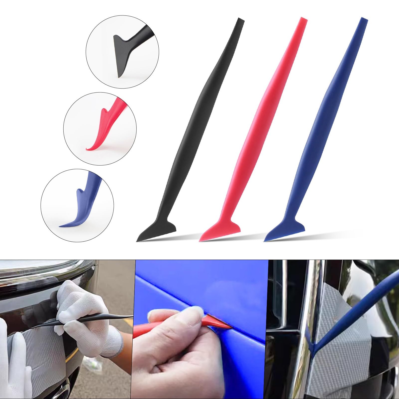 Arayker 27 Pcs Car Vinyl Wrap Applicator Tool Kit Vehicle metallic