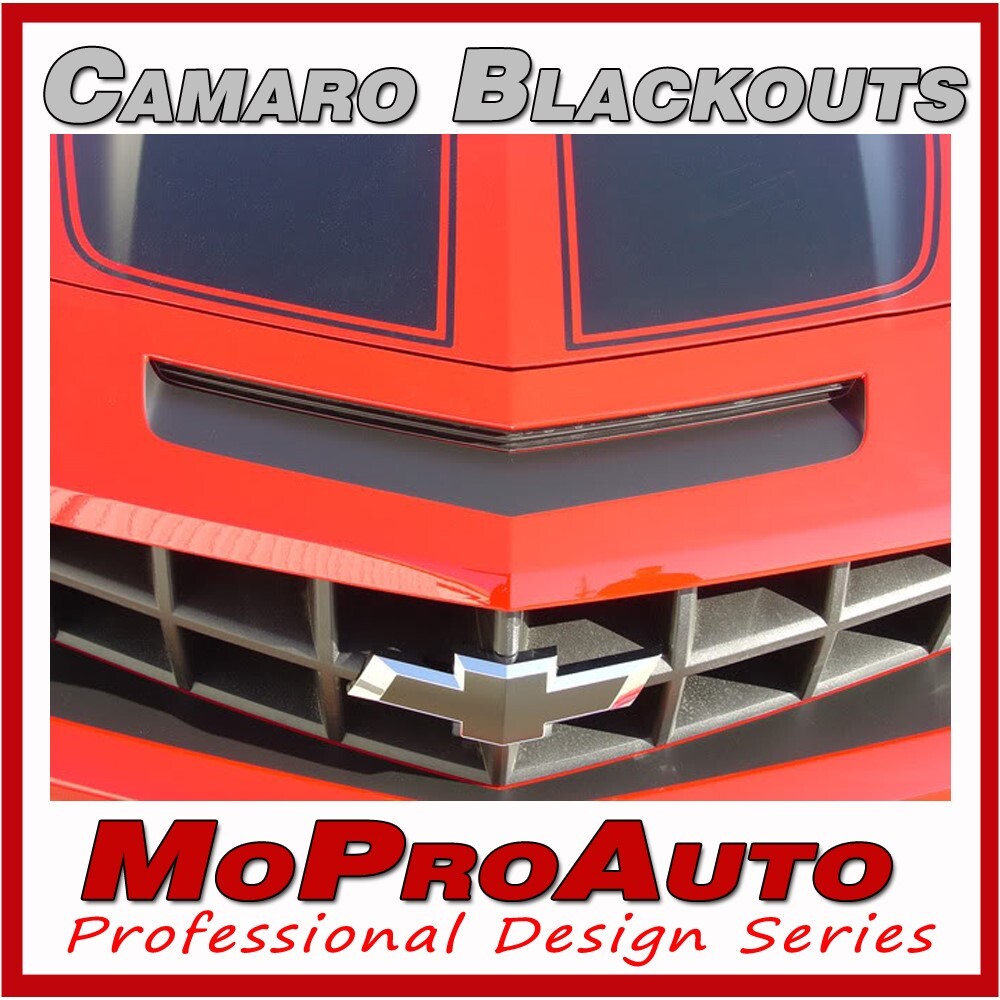 2010-2013 Chevy Camaro Blackouts SS RS LS Decal Stripe Graphic Front Rear Emblem