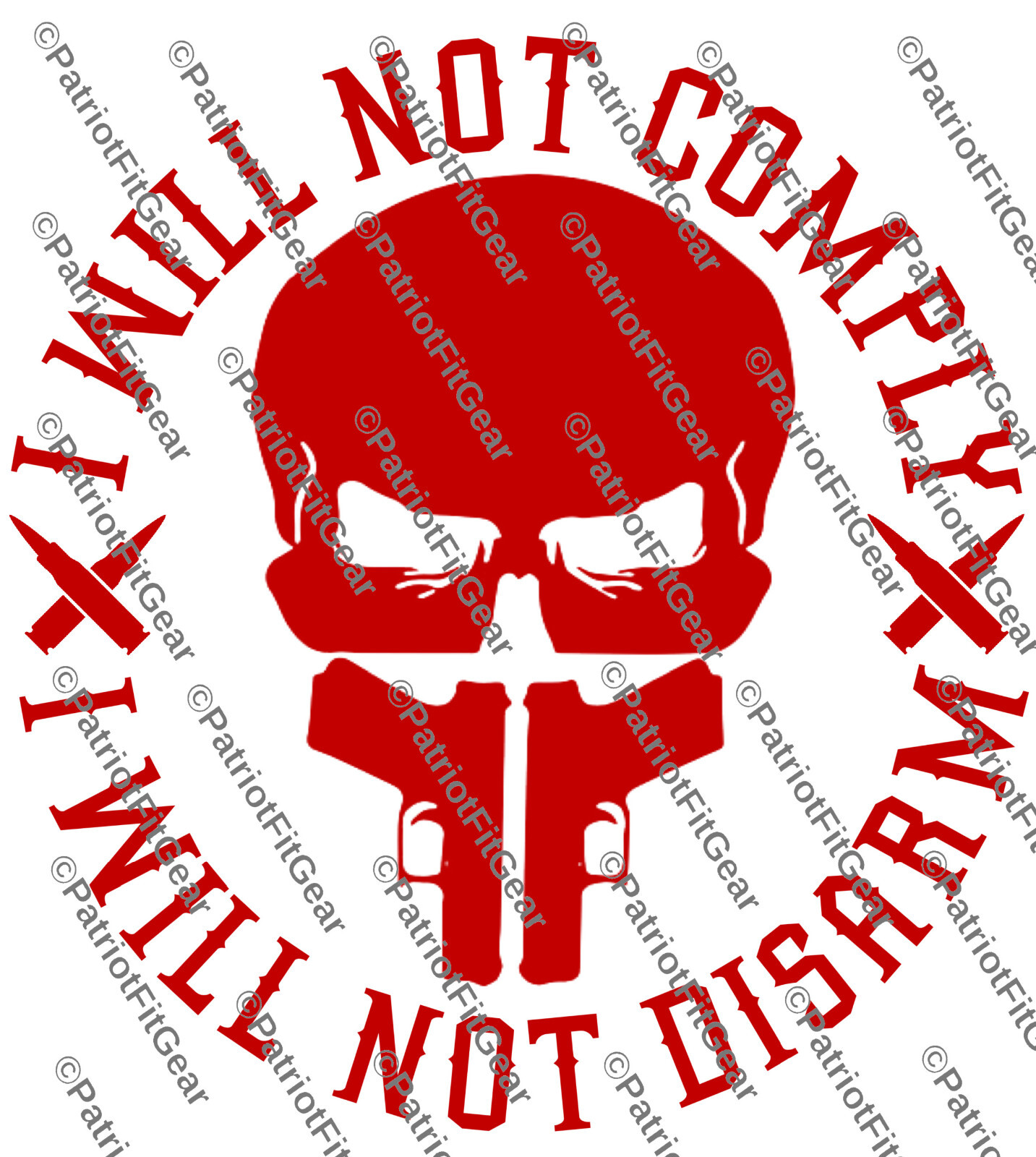 I Will Not Comply,Gun Rights,Molon Labe,We The People,2A,Custom Vinyl Decal