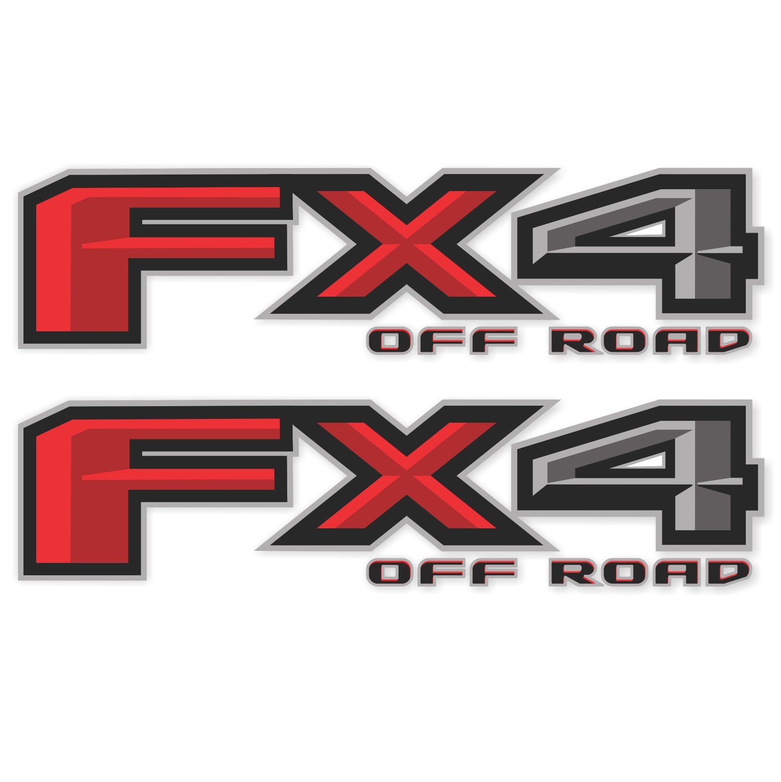 Ford F-150 FX4 Off Road Decals 2015-2026 Black Red Replacement Set 2