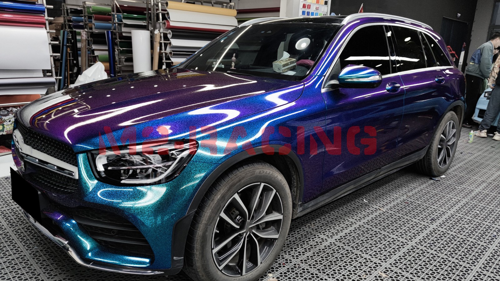 Galaxy Dust Gloss Purple Teal Metallic Car Sticker Decal Vinyl Wrap Sheet Film