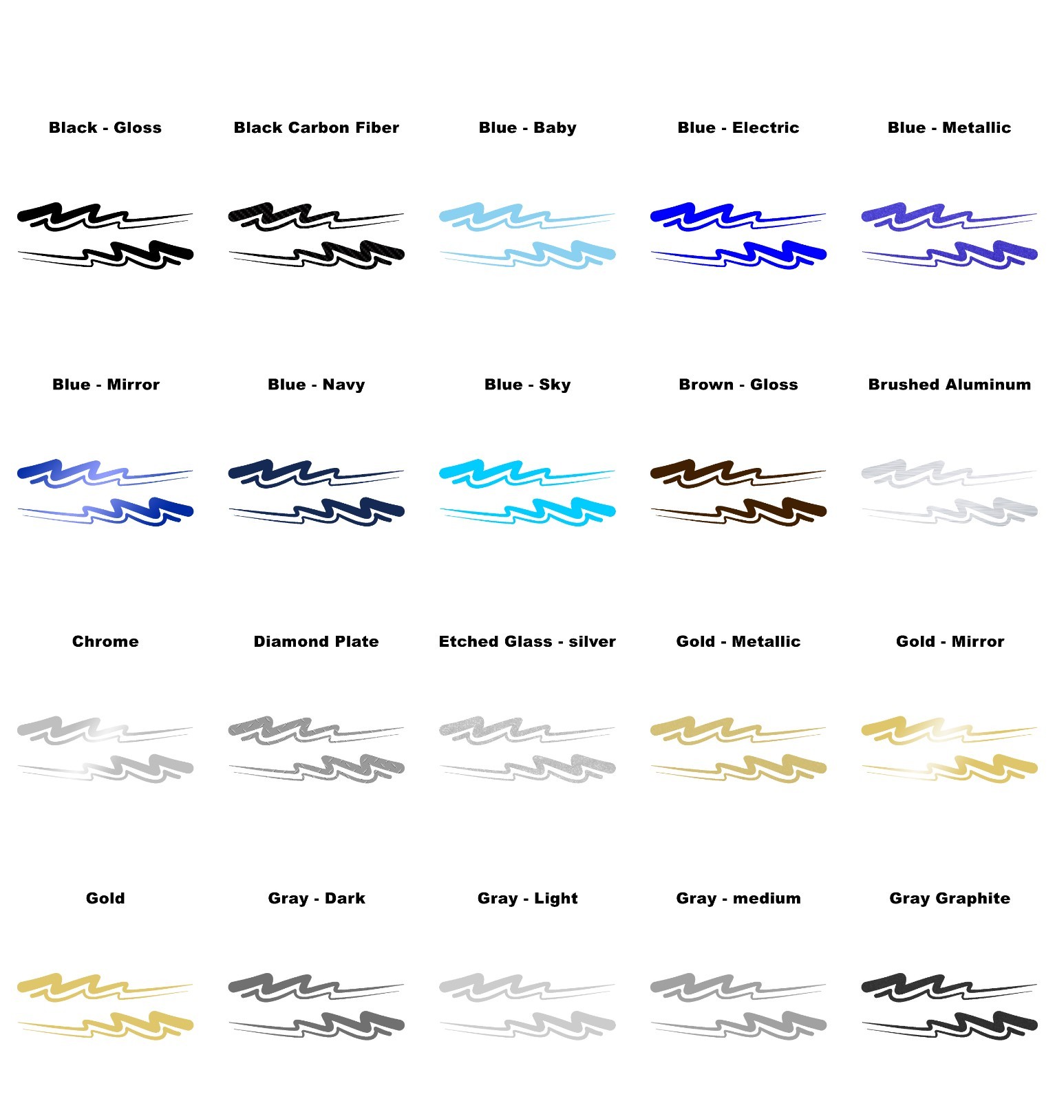 Pinstripe Decal Pair -Many Sizes and Colors to Choose From- Free US Shipping!