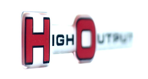 High Output HO 3D EMBLEM SATIN CHROME