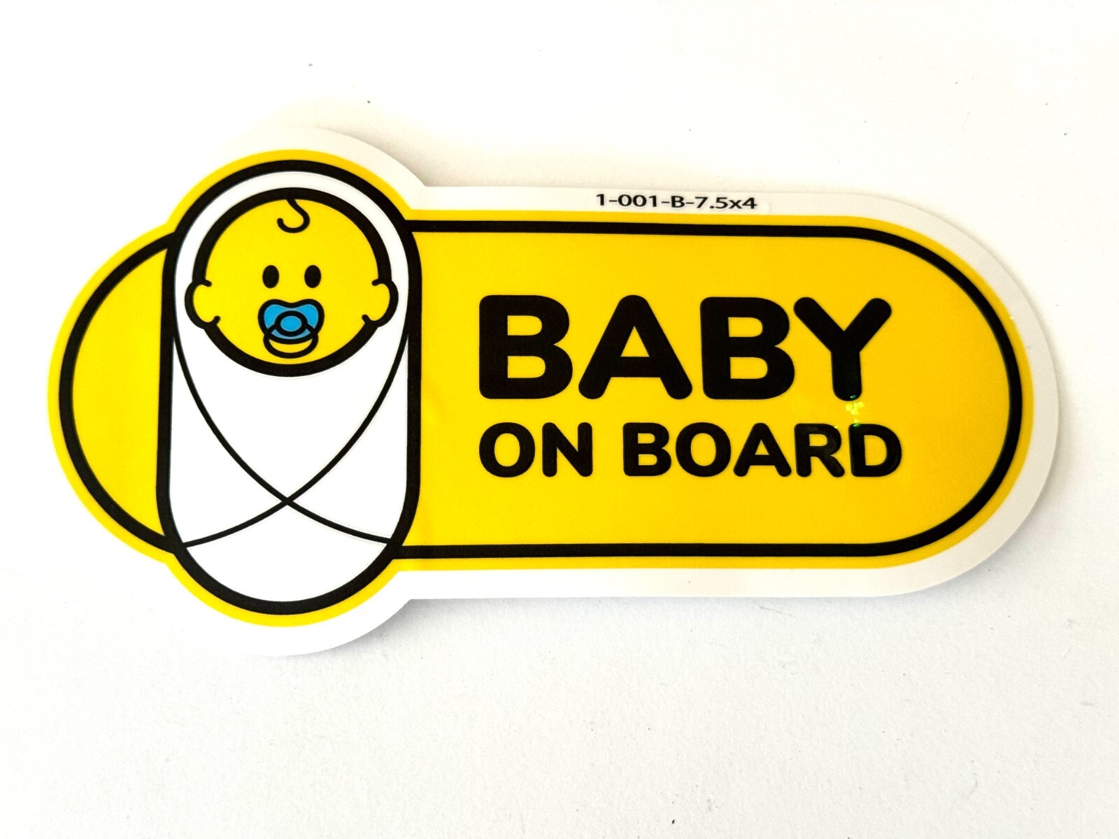 Baby On Board Car Sticker Decal Emblem With Variations 7.5 x 4 Inch Size (x3)