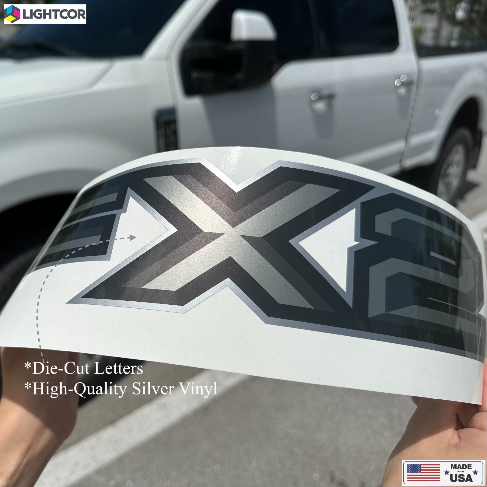 FX2 Off Road Gray Decals for Ranger F150 Truck Super Duty Stickers | Set of 2