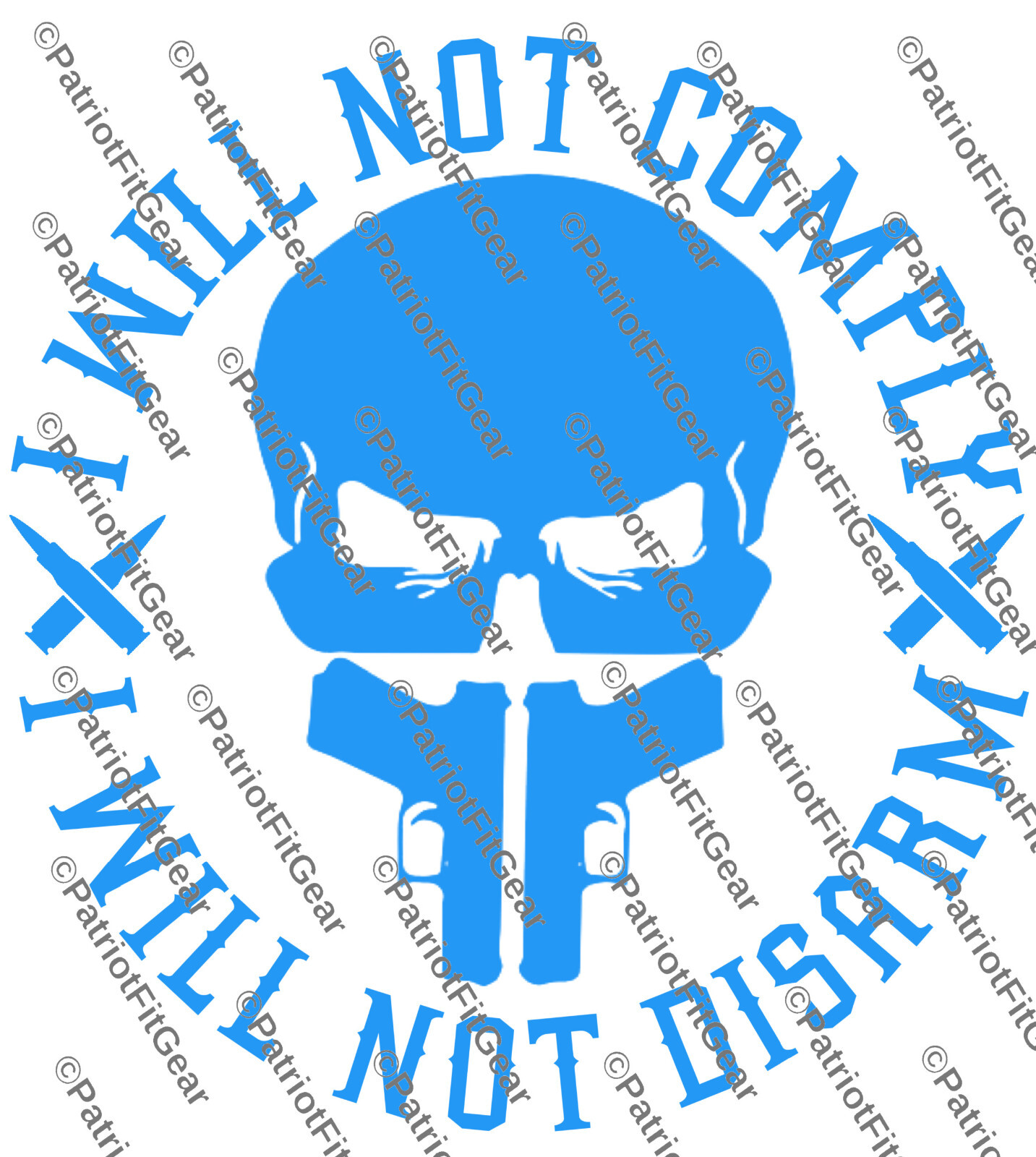 I Will Not Comply,Gun Rights,Molon Labe,We The People,2A,Custom Vinyl Decal