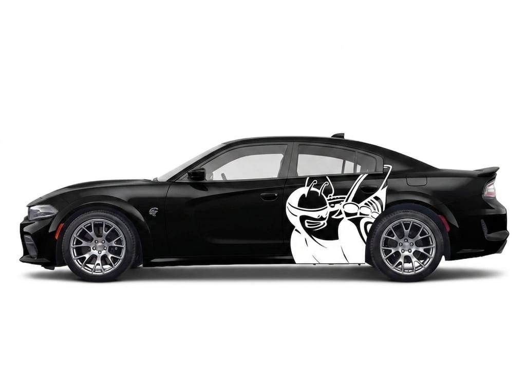 XL Scat Pack Tailgate Bee Car DECAL for Both Sides fits Charger/Challenger1 Pair