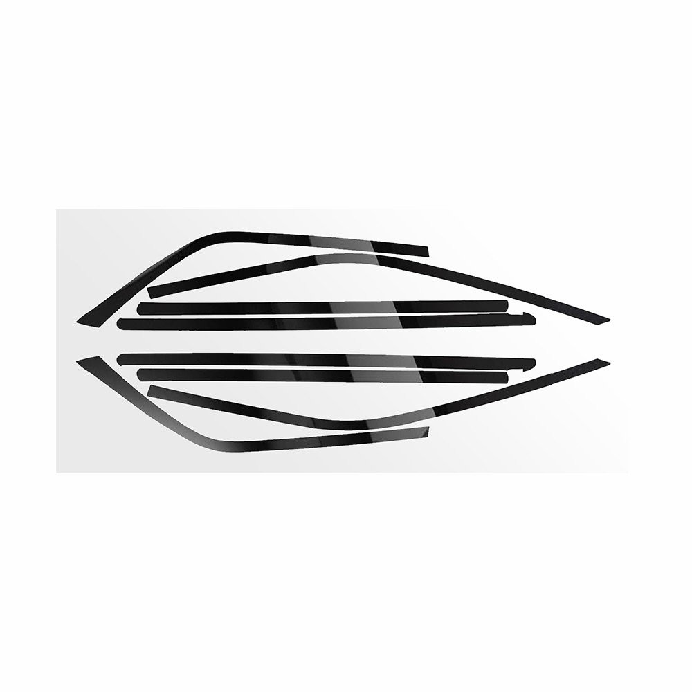 Gloss Black Chrome Delete Blackout Window Cover Decal For Chrysler 300 2011-2023
