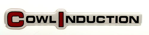 Cowl Induction CI 3D EMBLEM SATIN CHROME