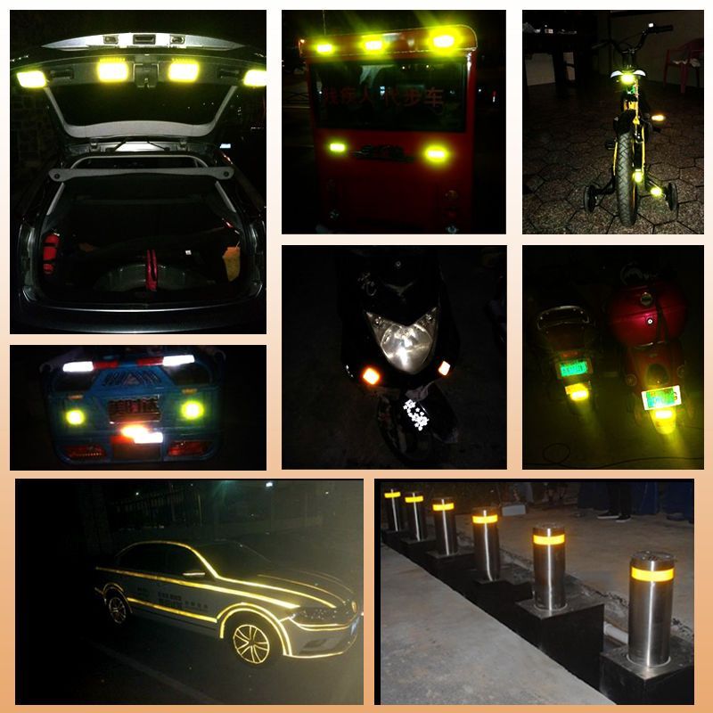 19ft 5cm Reflective Roll Car Truck Safety Tape Self Adhesive Sticker Strip Decal
