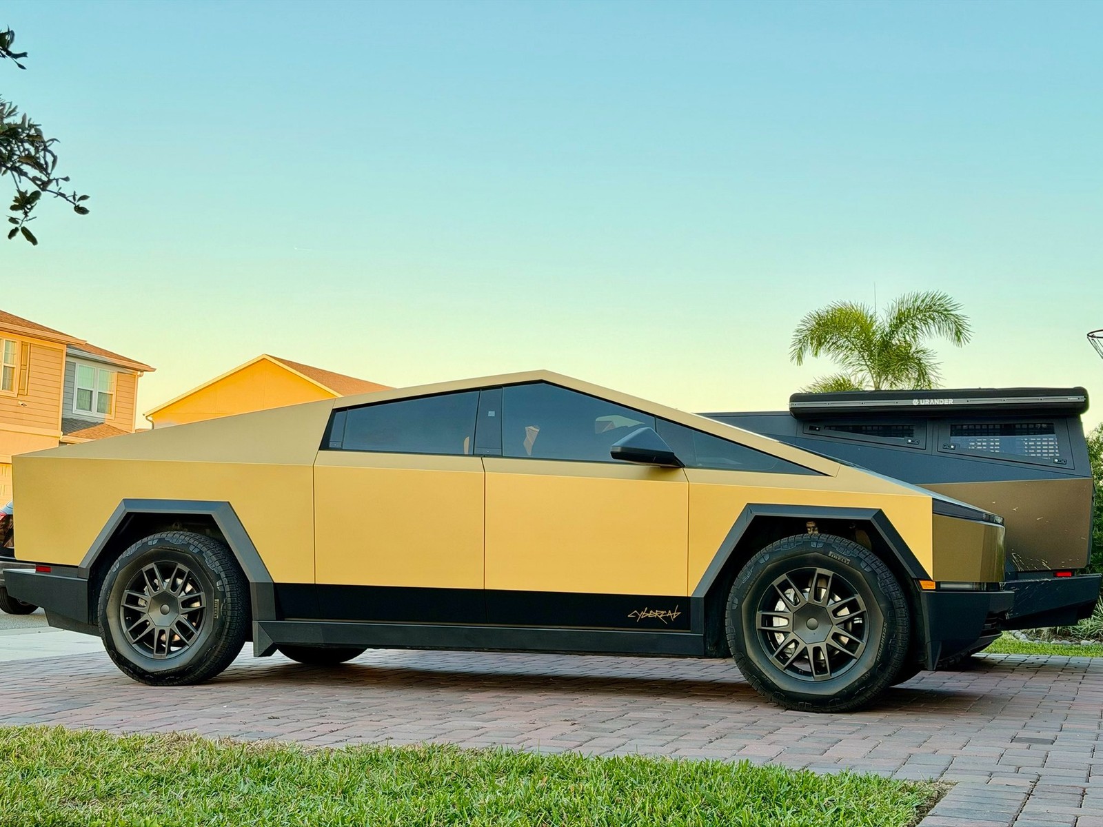Gloss Gold For Cybertruck DIY PreCut Paint Protection Film PET Wrap Color Kit