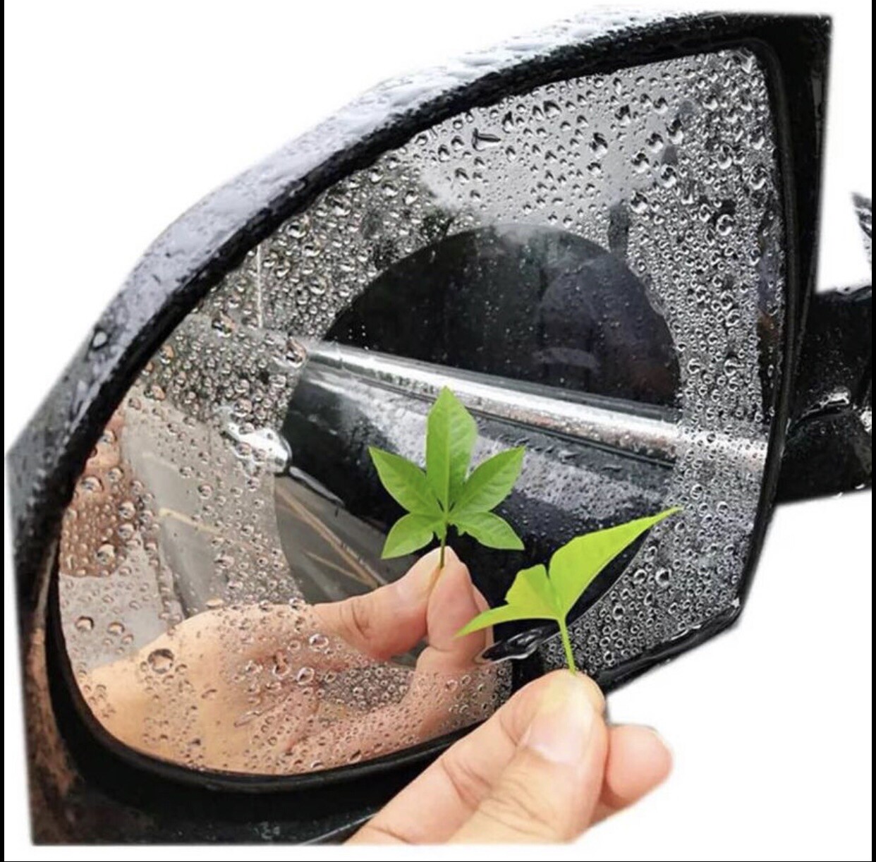 Car Rearview Mirror Set Waterproofing Membrane Safety Driving Fit Universal
