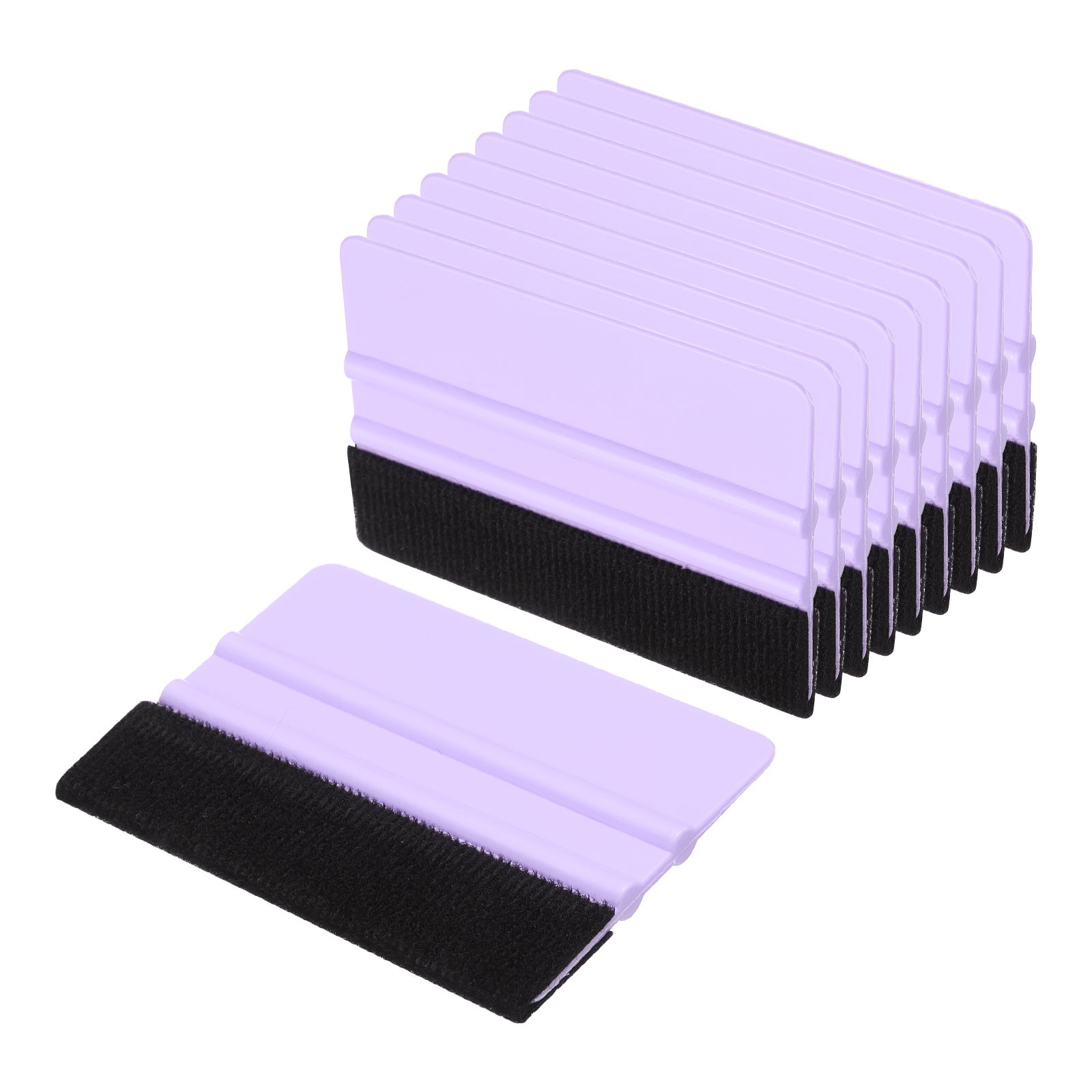 10pcs Car Vinyl Scraper 4 Inch Vinyl Squeegee for Car Window Tint, Purple