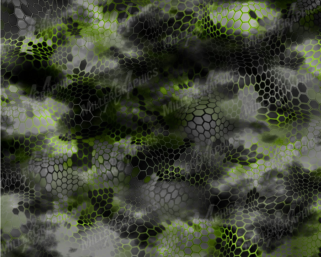 Camo Chameleon “Black and Green” Wrap Vinyl Roll Sheet 3M – Many Sizes Available