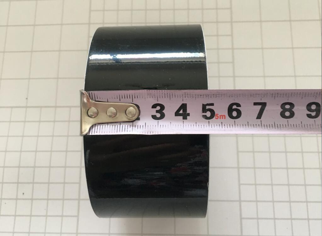 High Gloss Black Film Vinyl Tape , Automotive Grade Tape Car Wrap Bubble Free