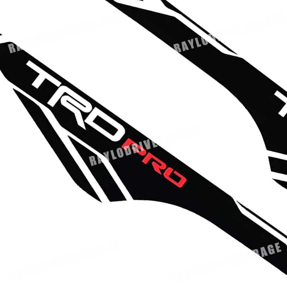 2pcs For Tacoma TRD PRO Letter 2016-2023 Bed Side Vinyl Decals Stickers Kit