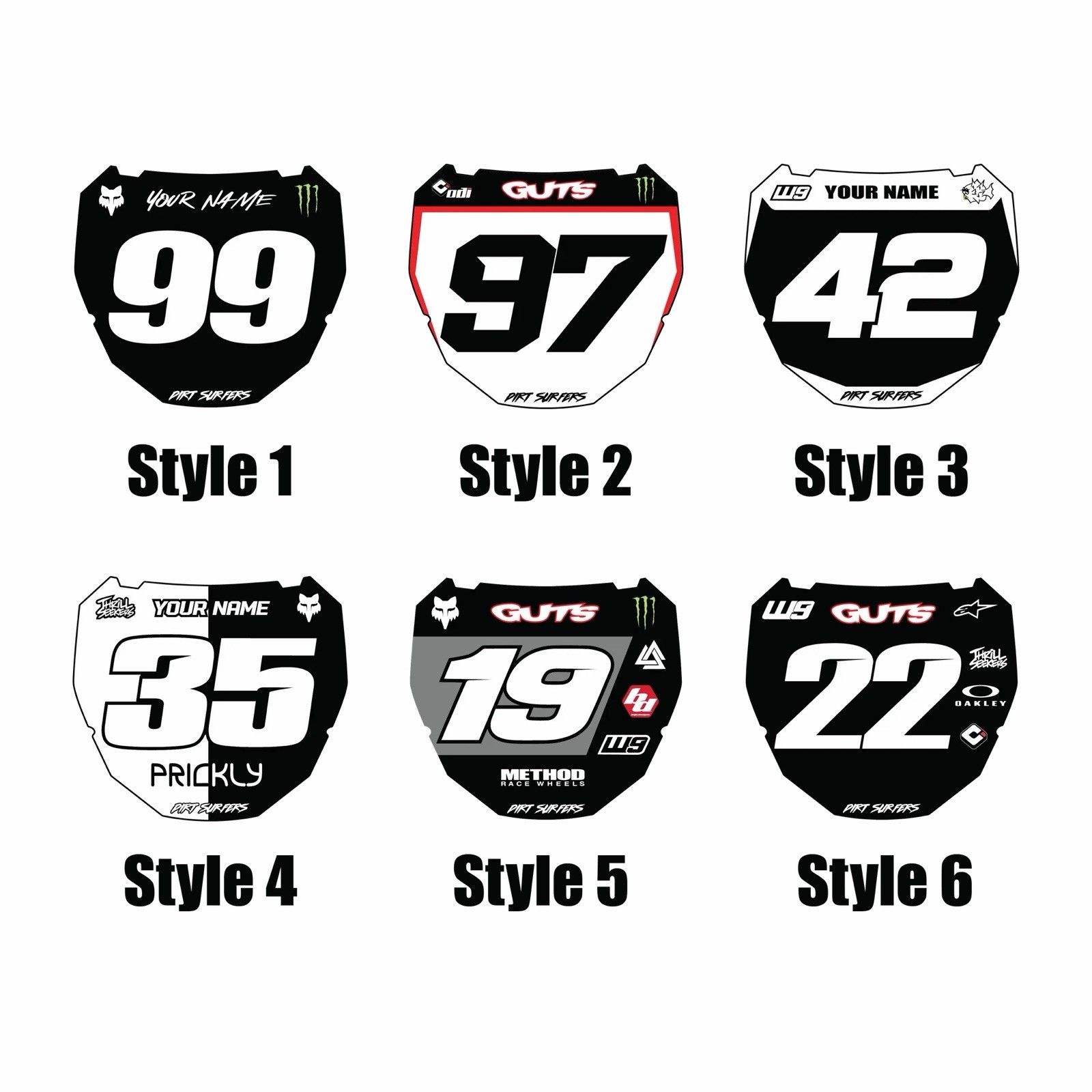 Custom Odi Plate Decal Stickers. Professionally Cut, Clear/Holographic Vinyl.