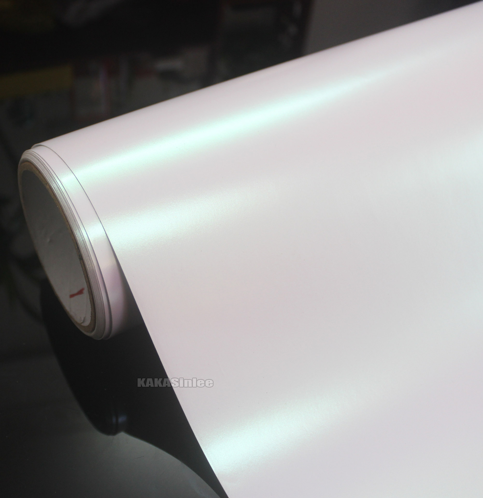Glossy Matte Magic Satin Dawn White Pearl Flash Chrome Car Vinyl Wrap Sticker AB