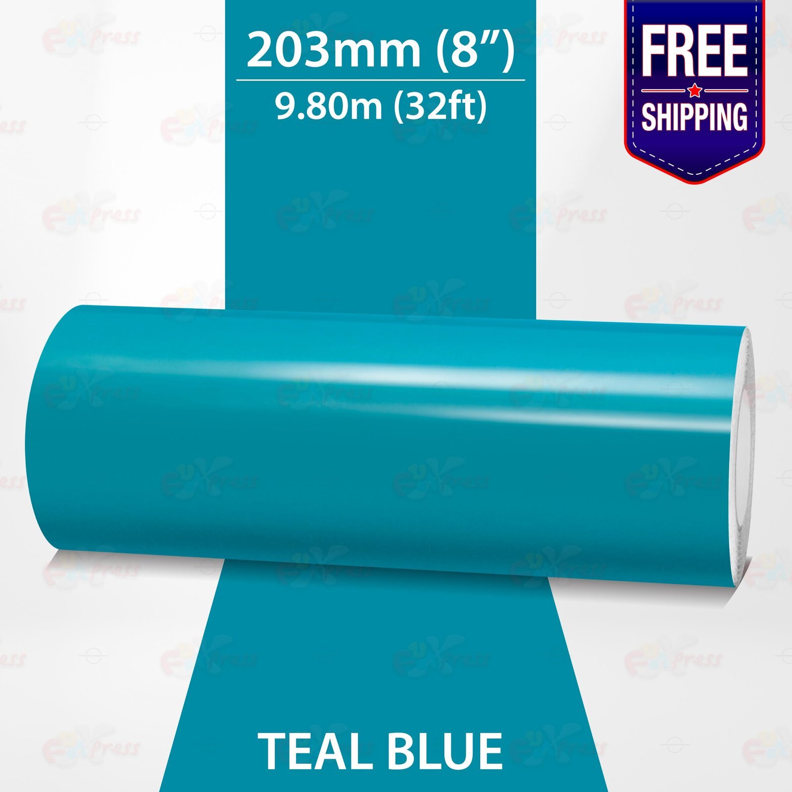 TEAL BLUE 8″ PIN STRIPE Car Model Motorcycle Decal TAPE Vinyl Sticker 203mm
