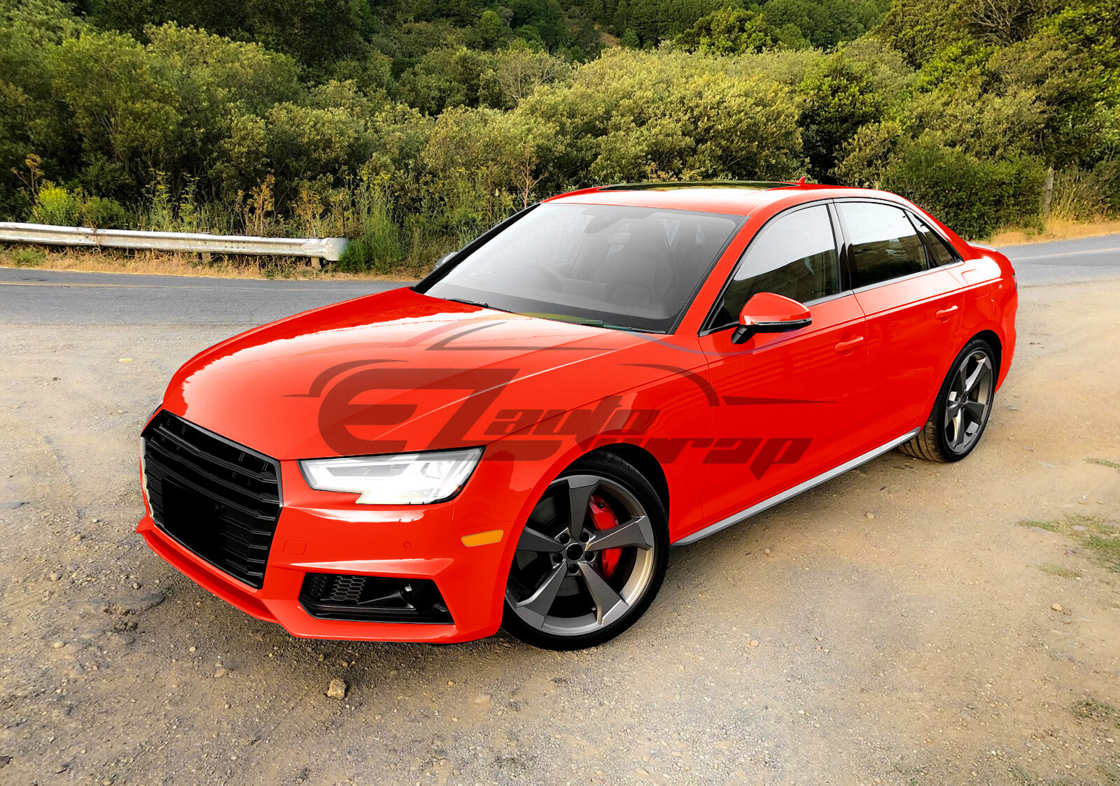 Gloss Red Glossy Vinyl Car Wrap Sticker Decal Bubble Free Sheet Film