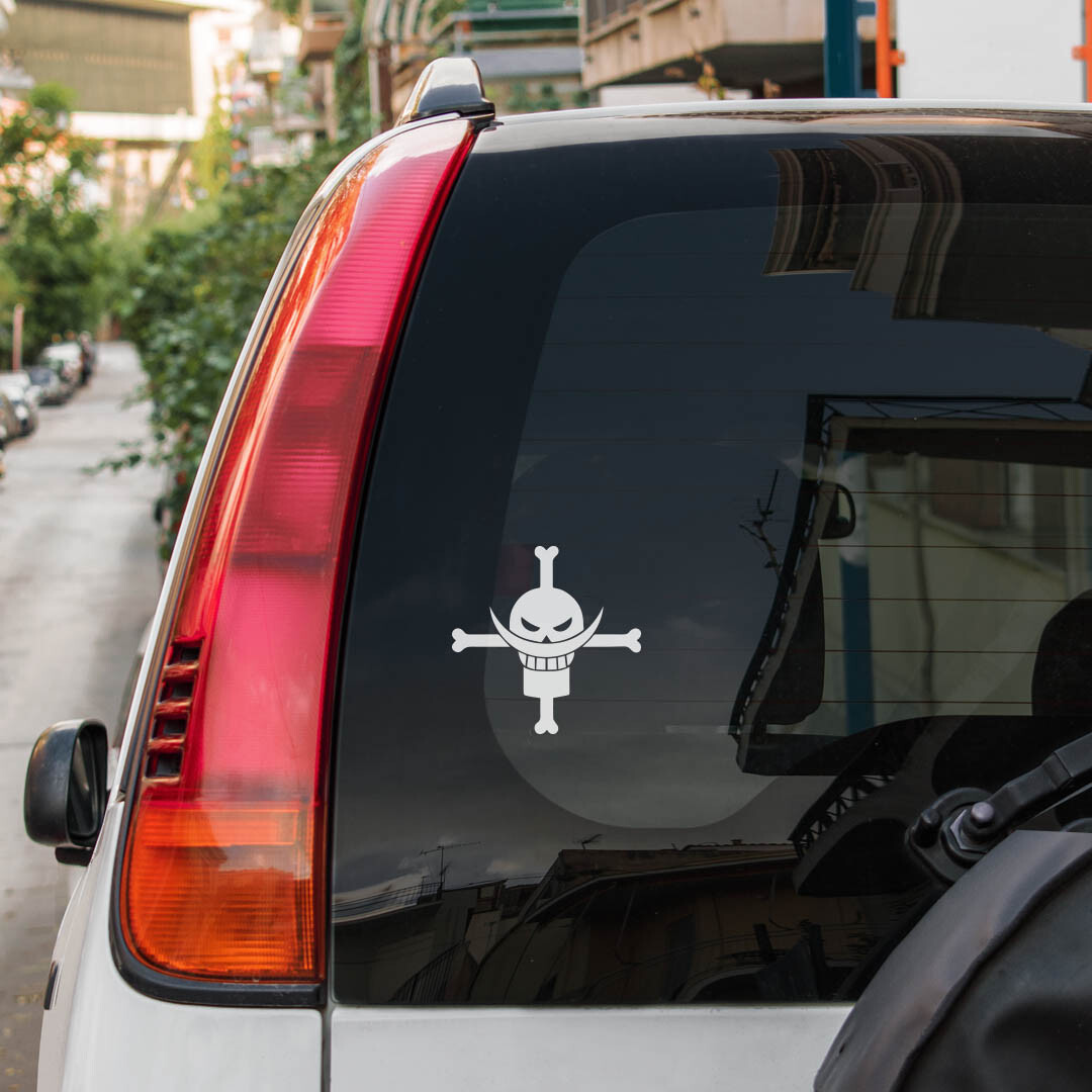 Whitebeard Pirates|One Piece|Anime|Vinyl Sticker |Decal for Window|Laptop|Car