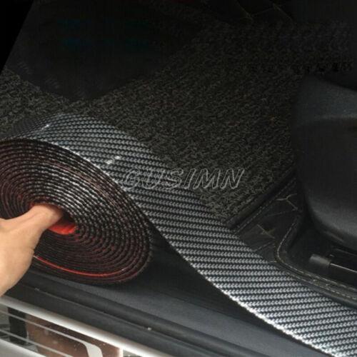 Accessories Carbon Fiber Vinyl Car Door Sill Scuff Cover Plate Sticker Protector