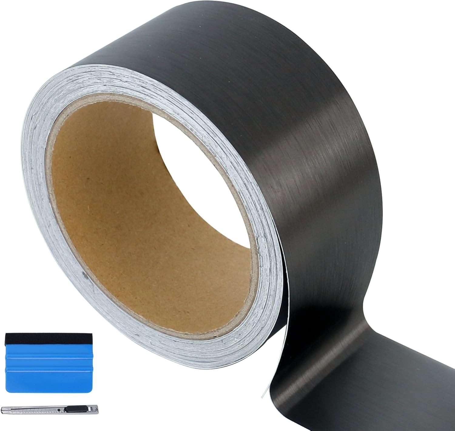 Brushed Metallic Vinyl Tape – Bubble-Free for Perfect Trim Upgrades