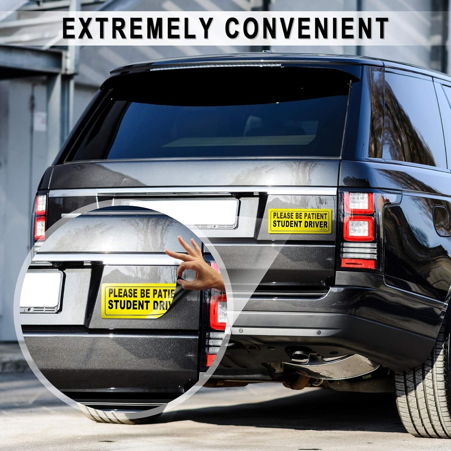 Weatherproof Student Driver Warning Magnets – Size 9×3.5 Inches for Visibility