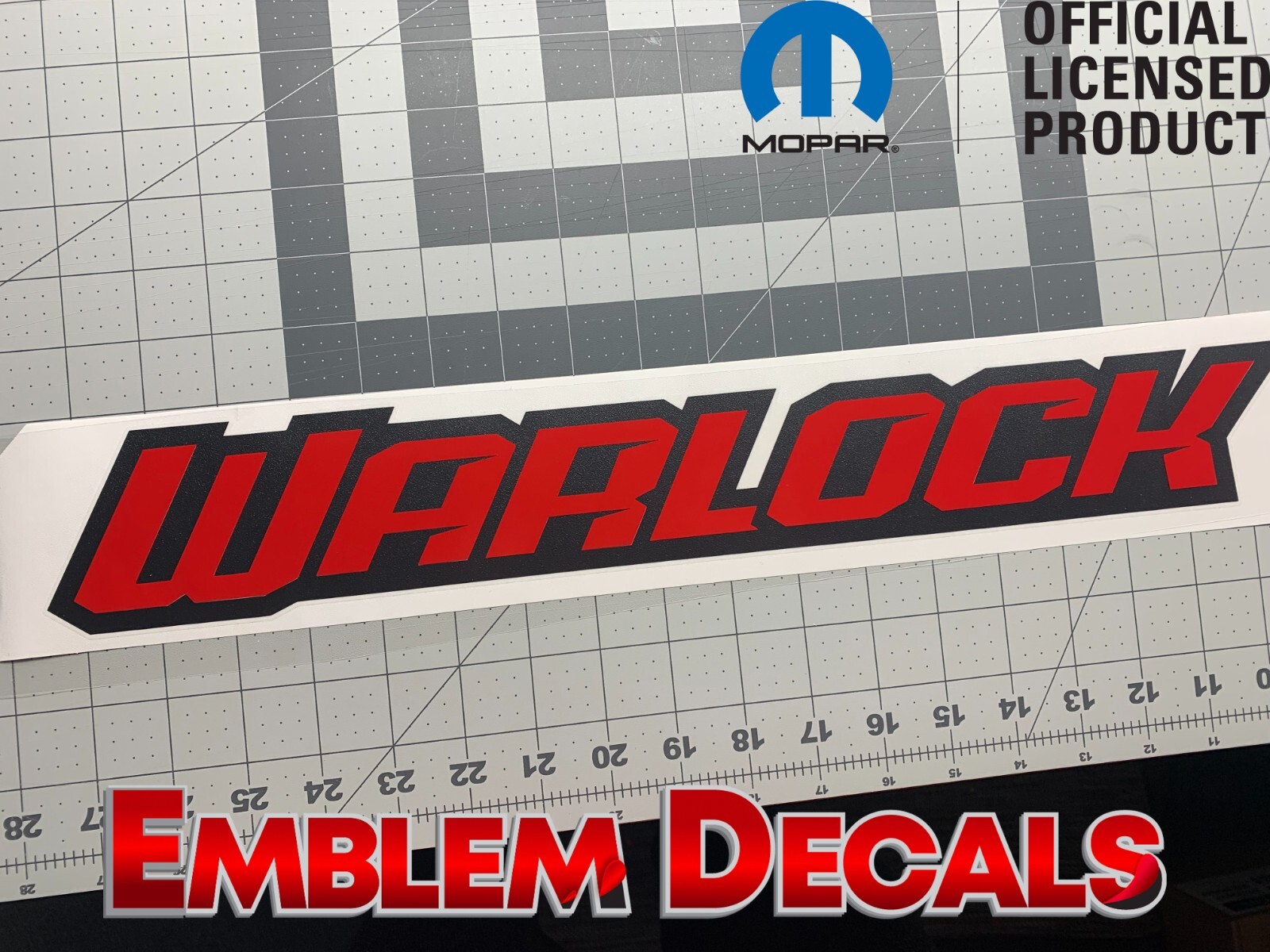 RAM 1500 DS CLASSIC “WARLOCK” BED DECAL ACCENT 2019 2020 2021 2022 2023