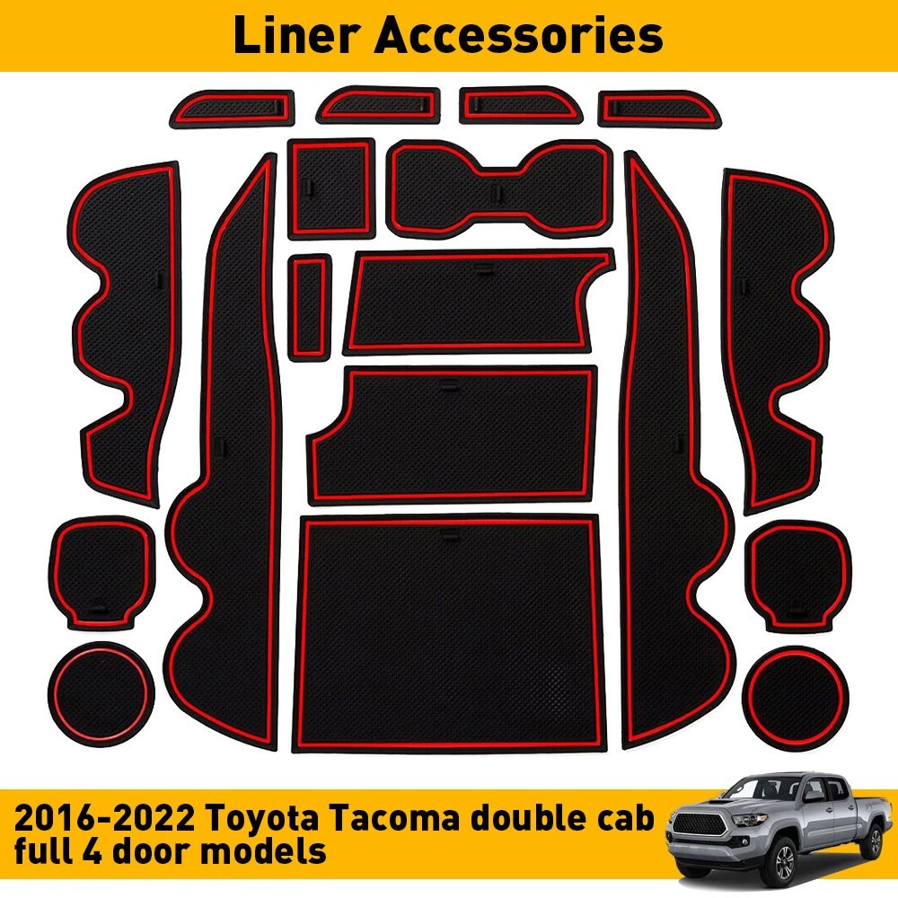Liner 18/36x Accessories Fit Cup Toyota Console Tacoma Door Pocket Inserts