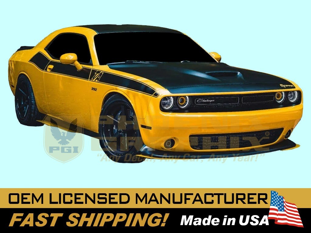 2017 2018 2019 2020 2021 2022 Challenger T/A Names & Stripes Decal Kit COMPLETE!