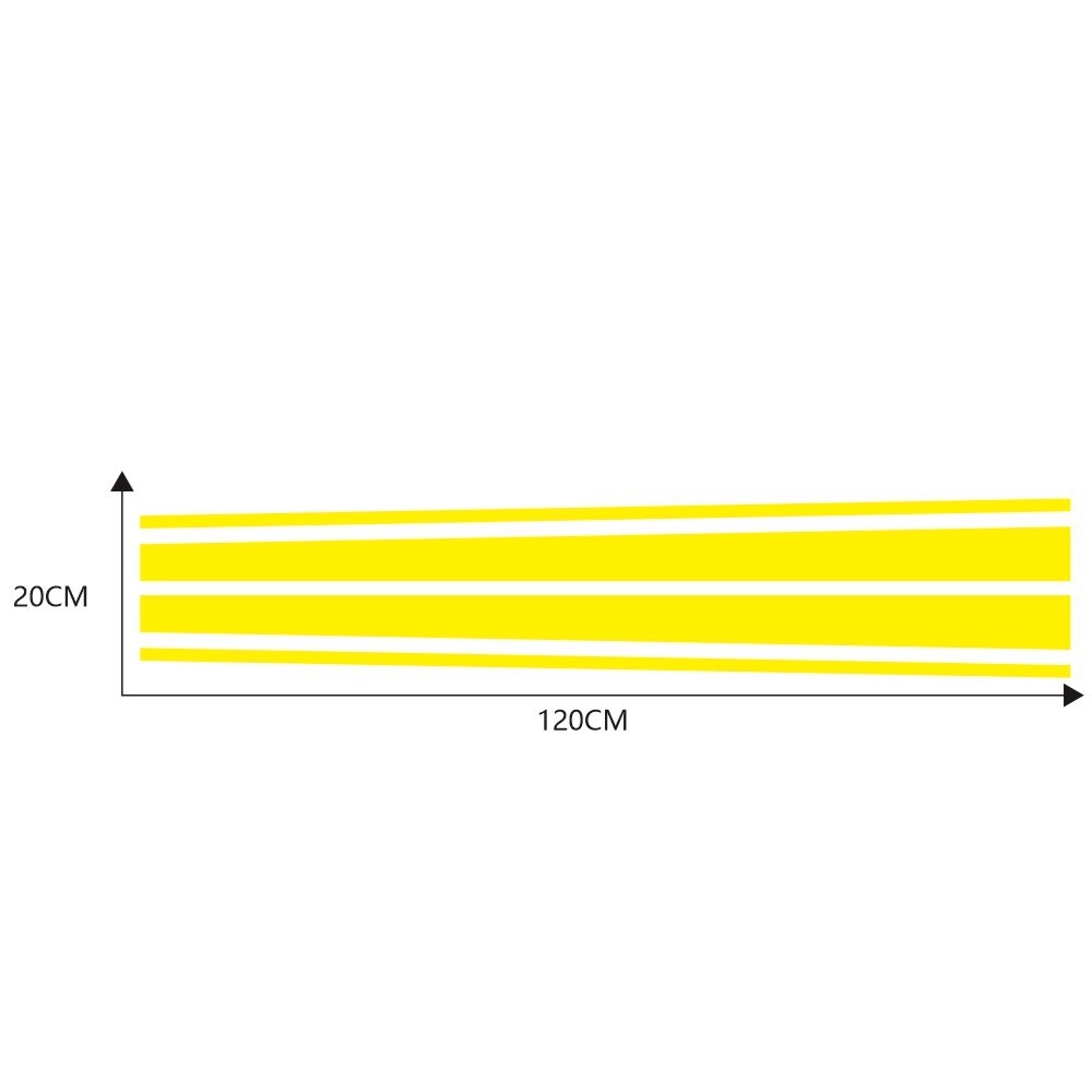 Long Strip Hood Cover Stickers Decals Vinyl Wrap Film For Car SUV Pickup Truck