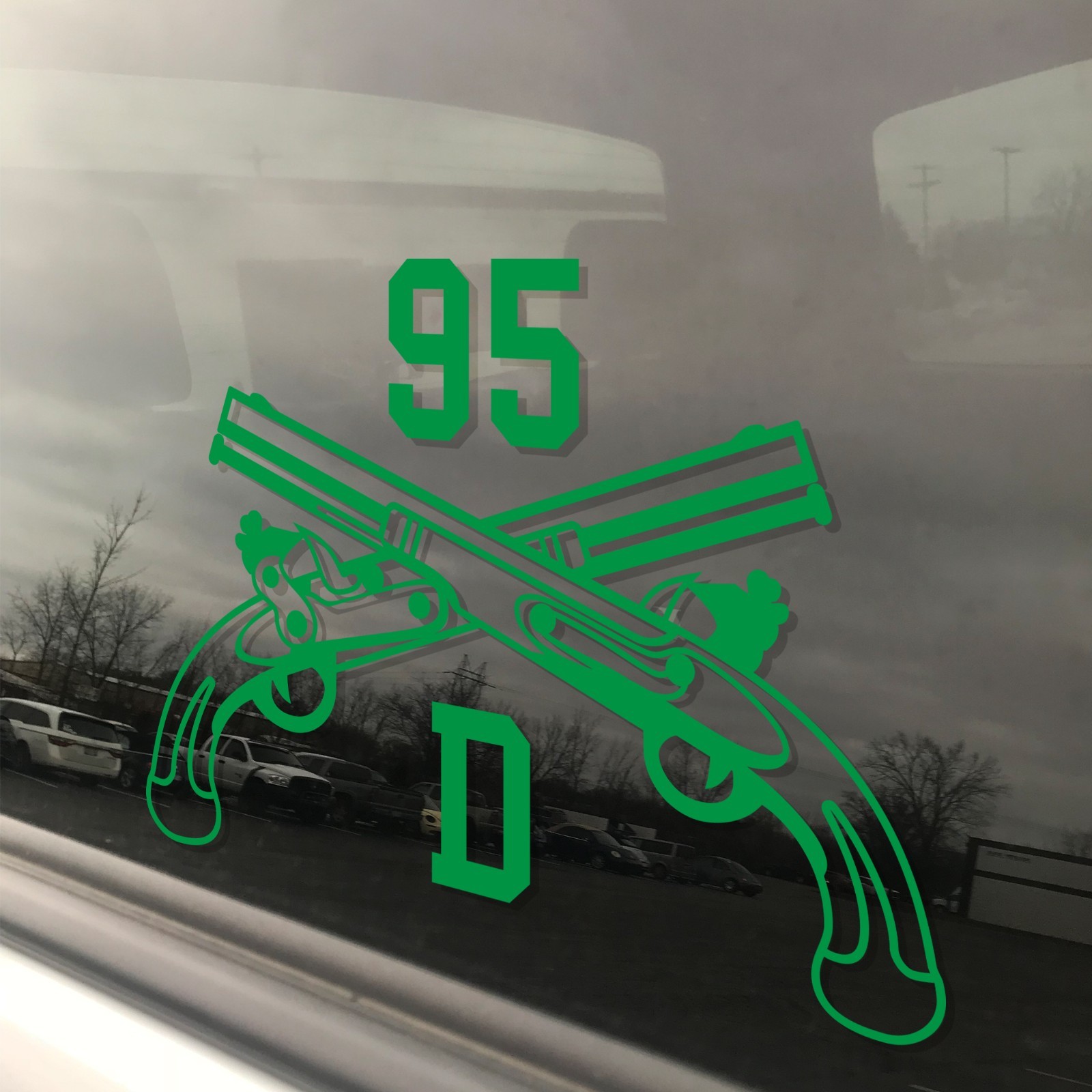 Army MOS 95D CID Special Agent MP Crossed Pistols Insignia Decal 3″ x 5.5″