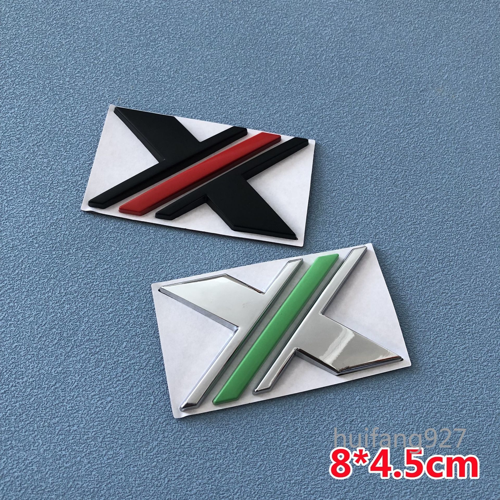 Metal 3D Car Body Rear Trunk Tailgate Badge X Emblem Decal Nameplate Sticker