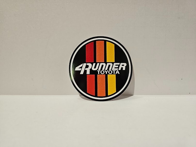 FITS Toyota Retro JDM TriColor Sticker Vintage Decal 3 IN Round Pickup 4 Runner