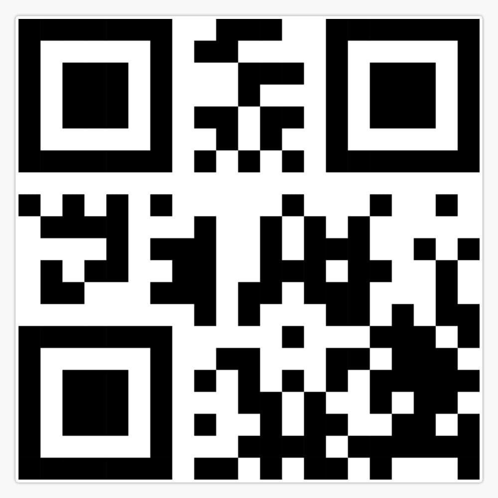 F U QR Code Sticker
