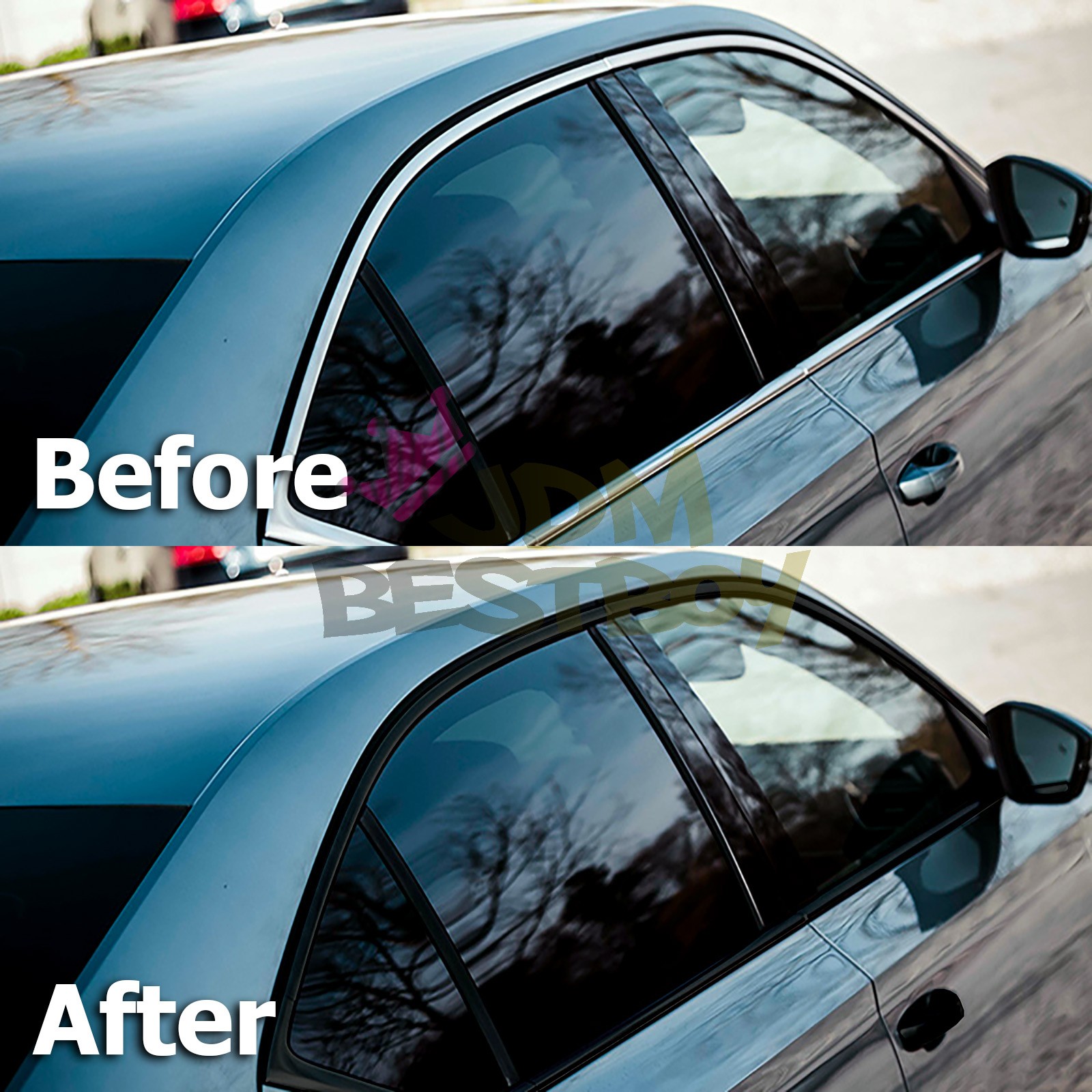 3M 2080 Black Vinyl Wrap Kit for Black Out Chrome Delete1 Window Trim Door Trim