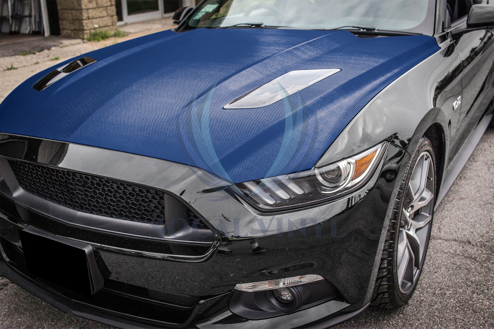 3D Carbon Fiber Navy Blue Matte Texture Vinyl Car Wrap Sticker Decal Film Sheet