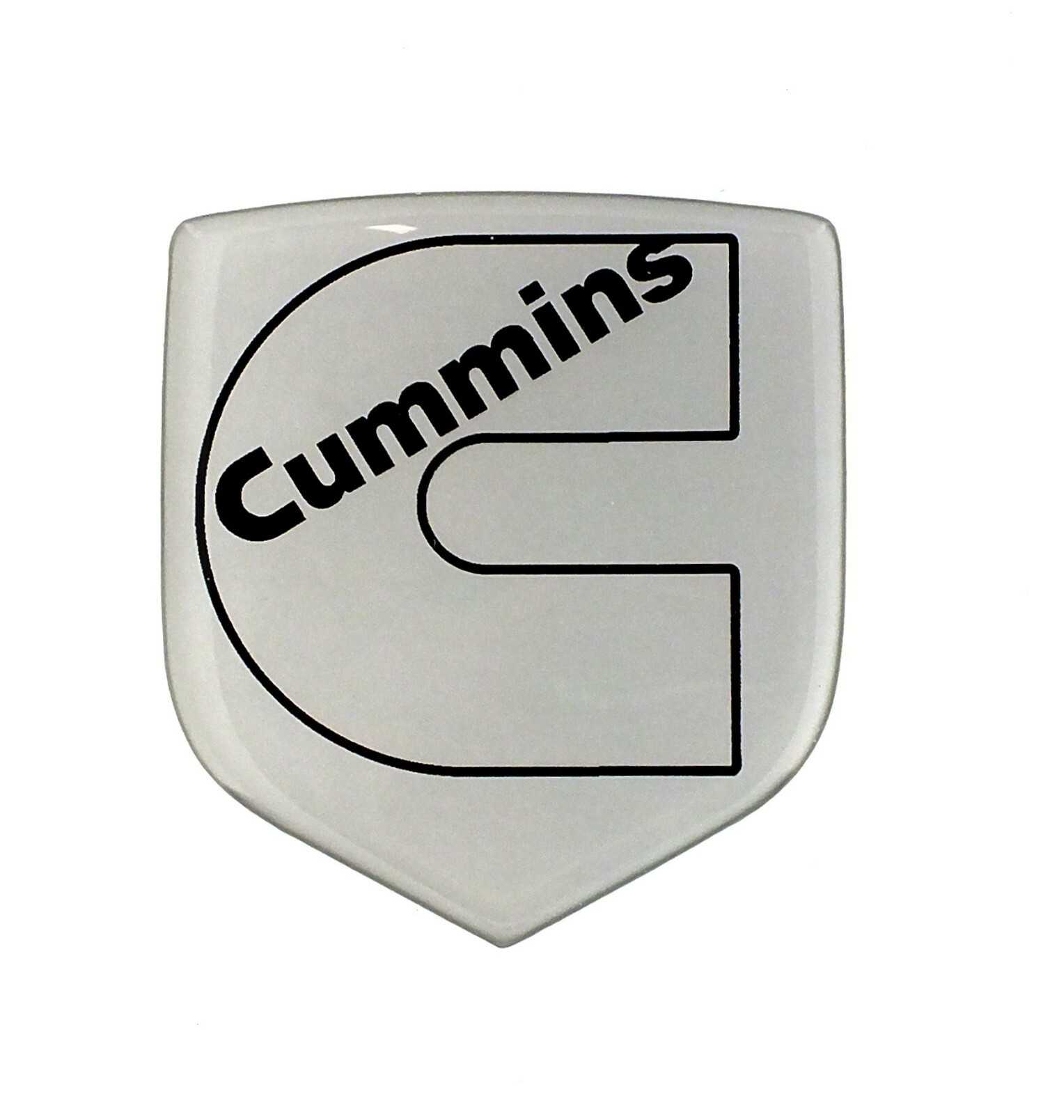GRILLE EMBLEM fits RAM DIESEL 2006-2010 Silver / Black Outline
