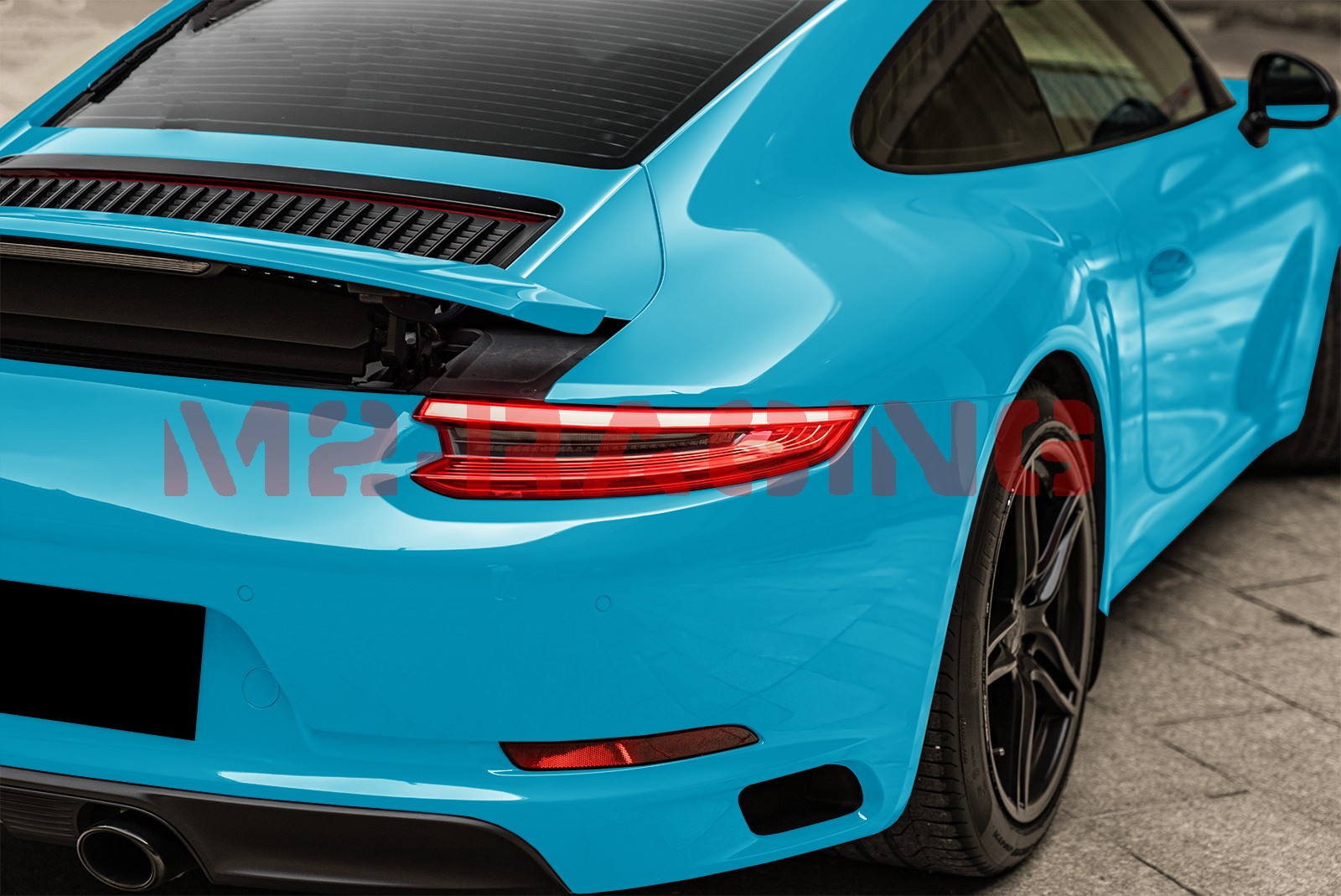 4FTx5FT PPF Miami Blue Gloss Color Vinyl Paint Protection Film Scratch Auto Wrap