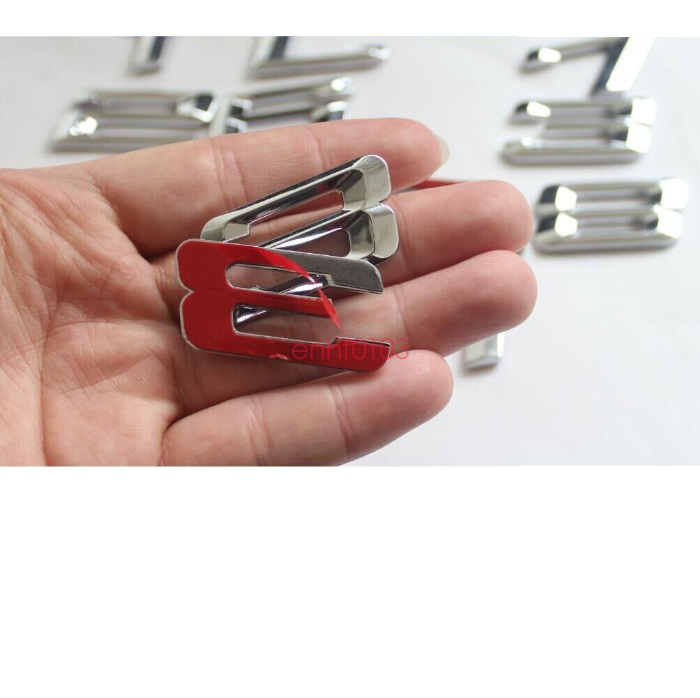 Chrome Number Trunk Rear Letters Emblem Badge Emblems for BMW 3 Series 325i