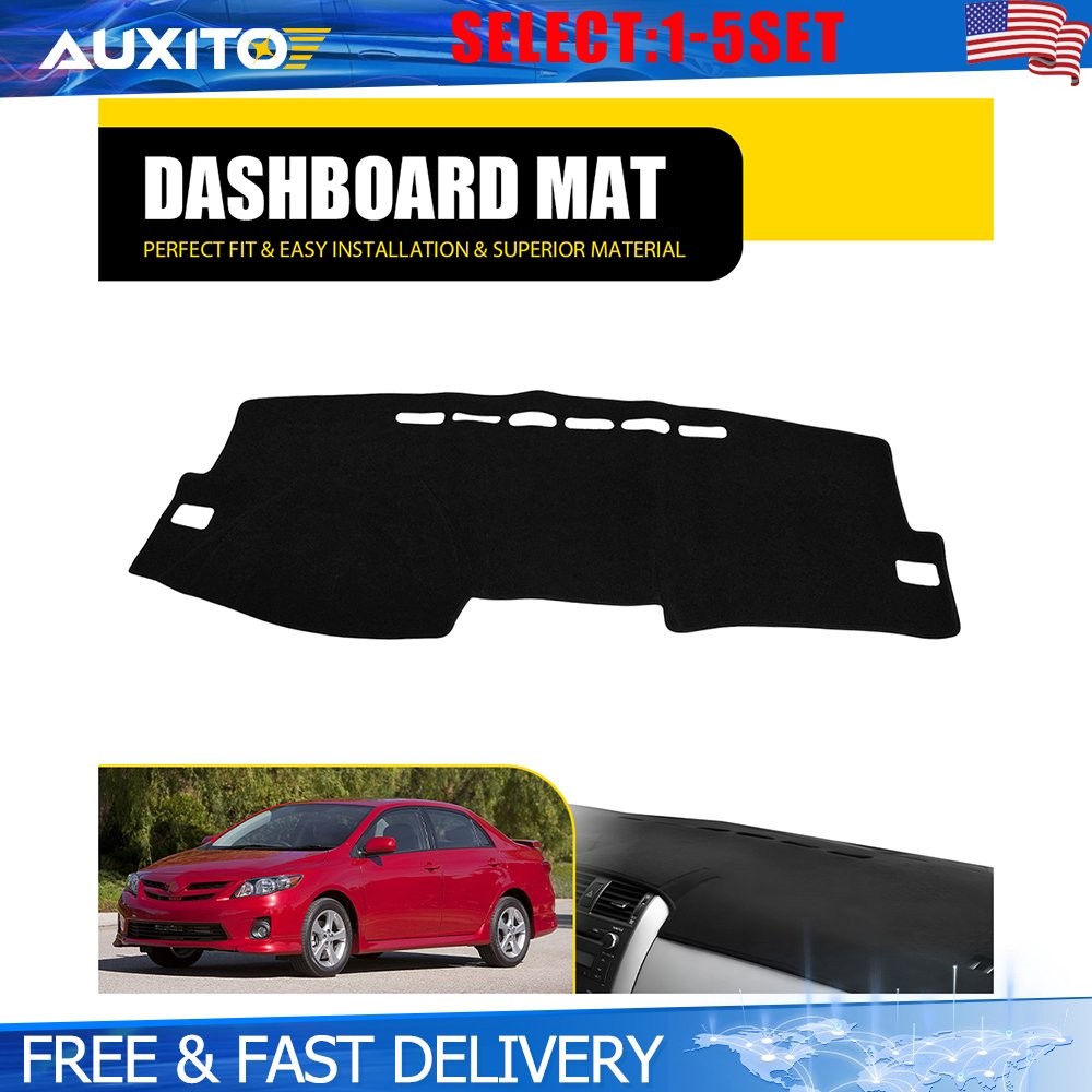 For 09-13 Toyota Corolla Dashboard Cover Pad Sun Protector Dash Mat Carpet 1-5X